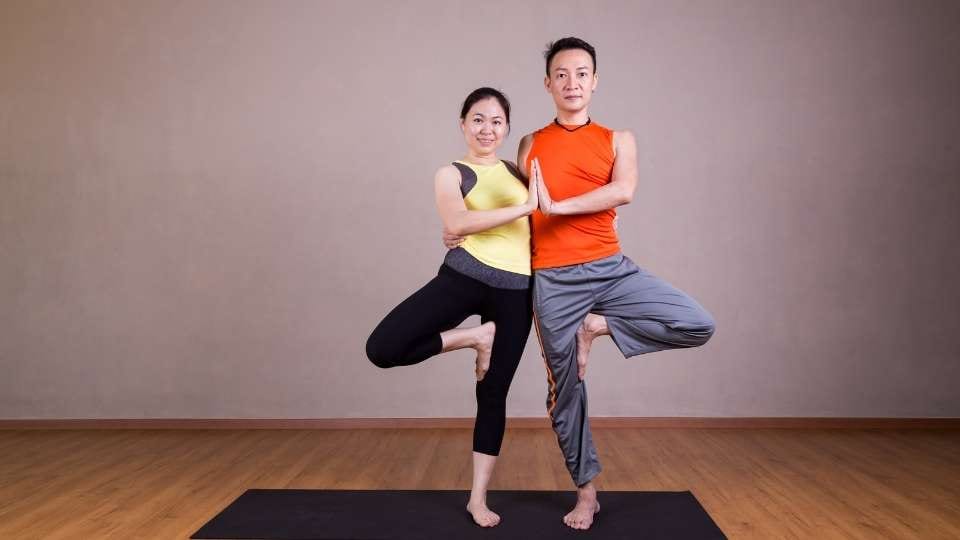 Partner Yoga Poses / Canva