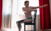 Chair Yoga Spinal Twist / Canva