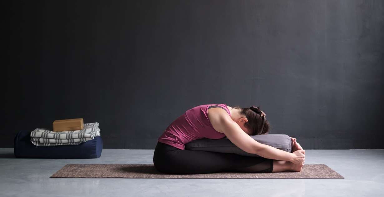 Seated Foreward Bend Bolster / Canva