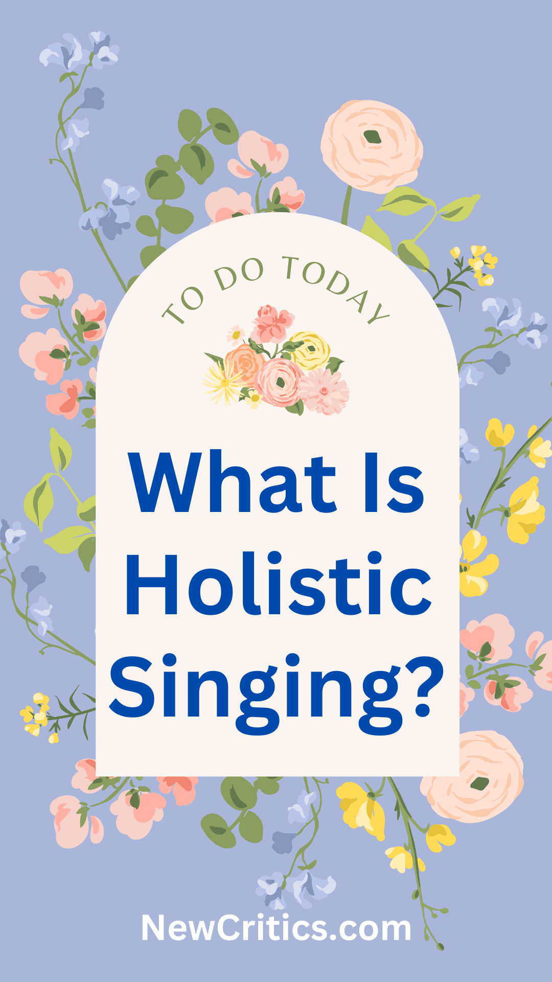 What Is Holistic Singing / C
