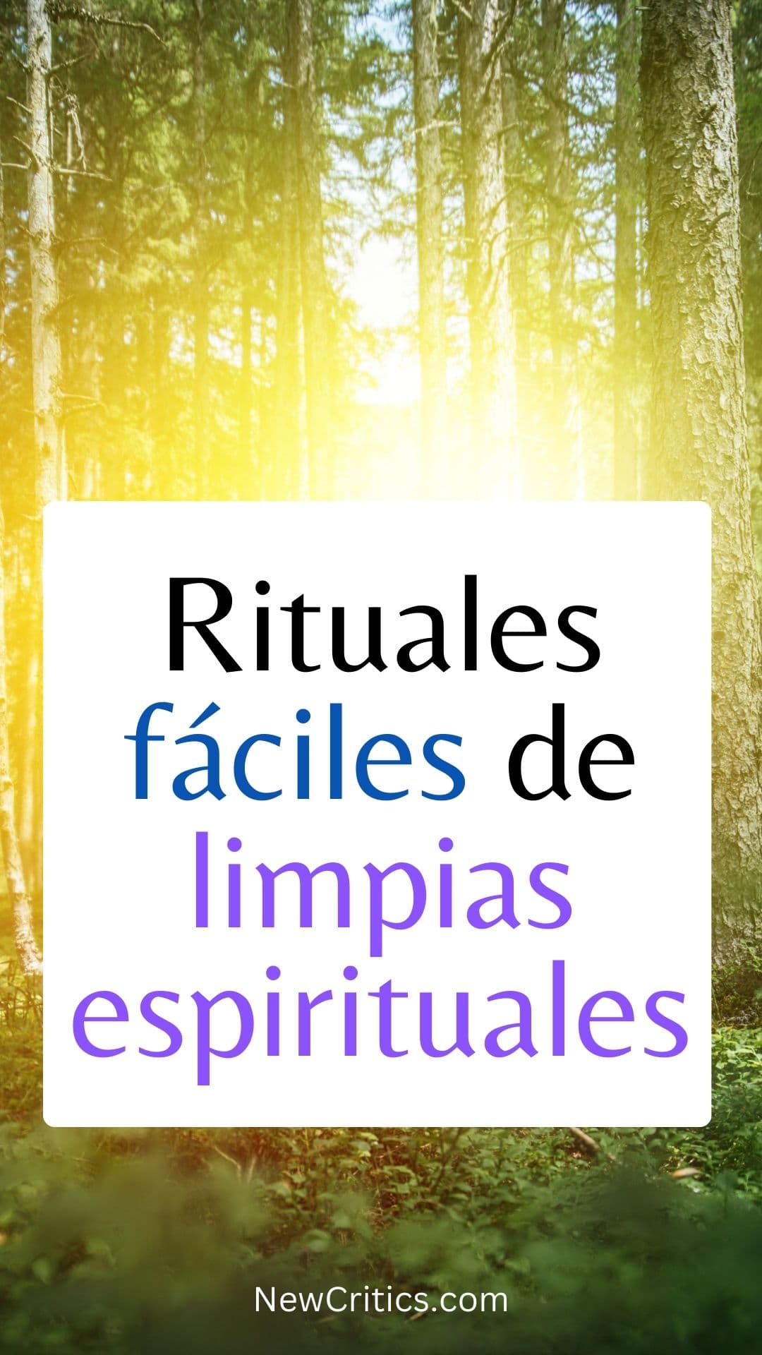 Rituales fáciles de limpias espirituales / C
