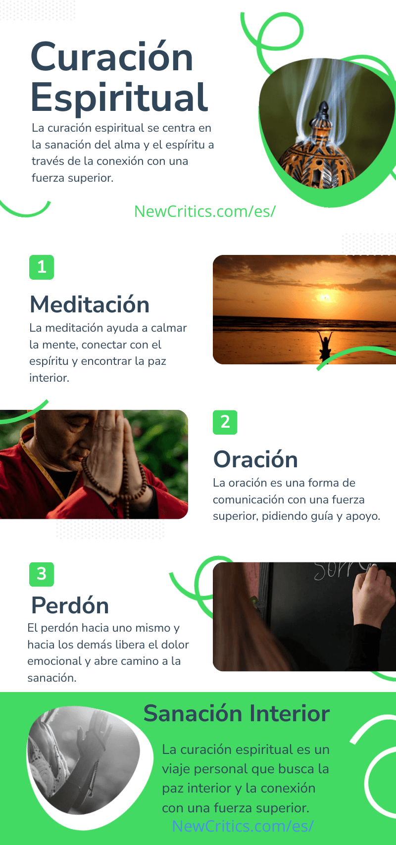 curación espiritual infografia