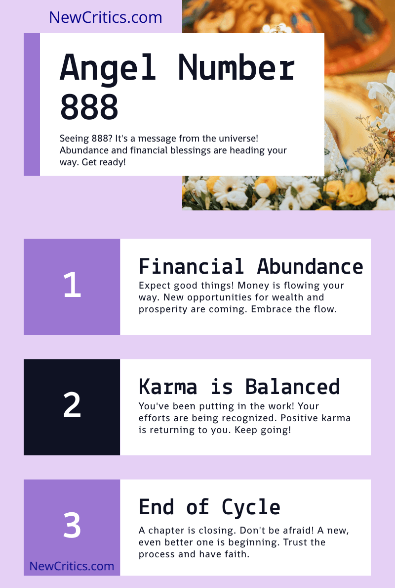 Angel Number 888 Infographic