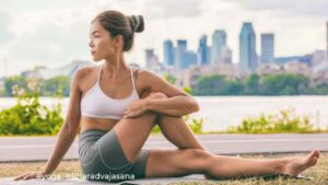 Yoga Seated Twist / Canva