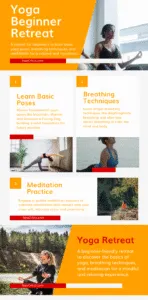 Yoga Beginner Retreat Infographic