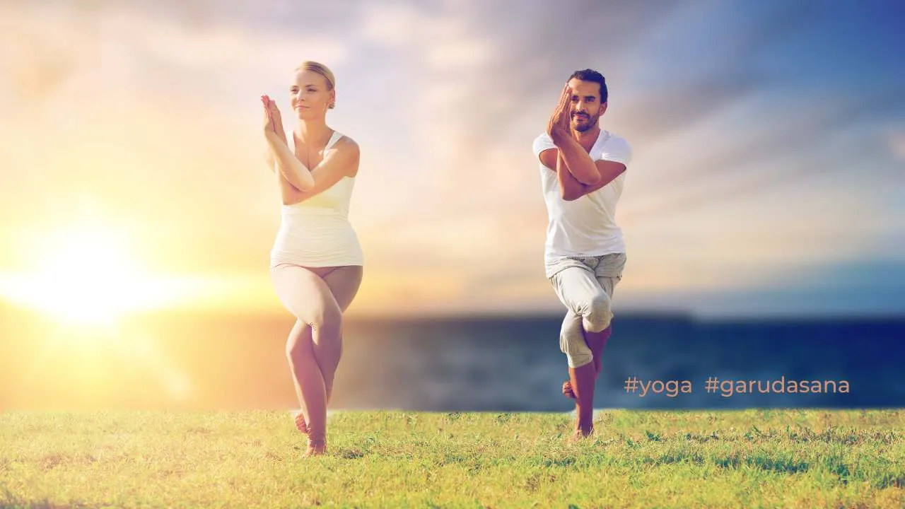 eagle yoga pose / Canva