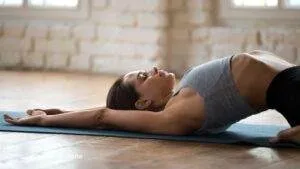 Reclining Hero Yoga Pose / Canva