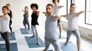 Beginner yoga poses and sequences / Canva