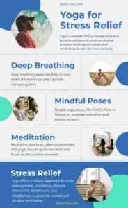 Yoga Tactics For Stress Relief Infographic