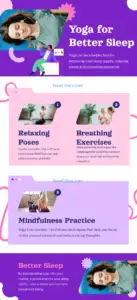 Yoga for Better Sleep Infographic