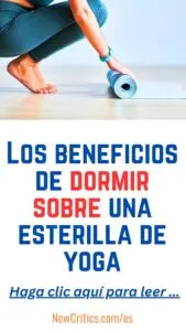 Los beneficios de dormir sobre una esterilla de yoga / C