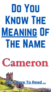 Do You Know The Meaning Of The Name Cameron / Canva