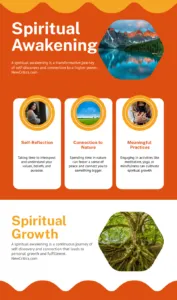 Spiritual Awakening Journey Infogrphic