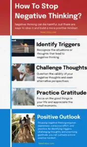 Stop Negative Thinking Infographic