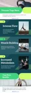 Vinyasa Yoga Calorie Burn Infografik