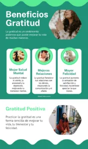 Beneficios Gratitud Infografia