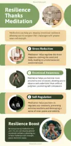 Reslience Thanks Meditation Infographic