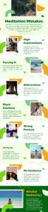 7 Common Meditation Mistakes Infographic