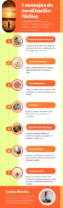 7 consejos de meditación fáciles Infografia