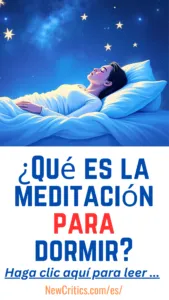 Qué es la meditación para dormir