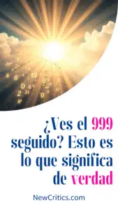 ¿Ves el 999 seguido Esto es lo que significa de verdad