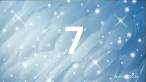 Número angelical 7 en el amor