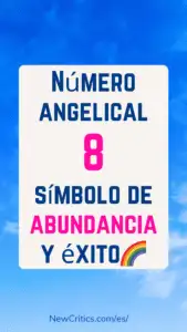 Número angelical 8 símbolo de abundancia y éxito