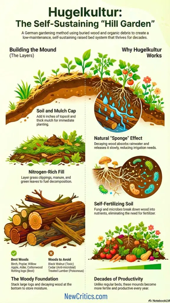 Hugelkultur The Self-Sustaining Hill Garden